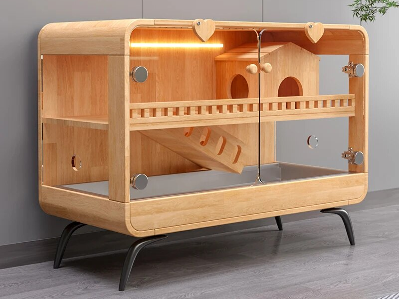 Luxury Wooden Hamster Villa