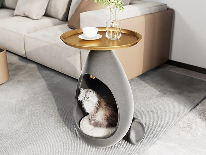  Luxurious Cat Nest & Modern Coffee Table Combo